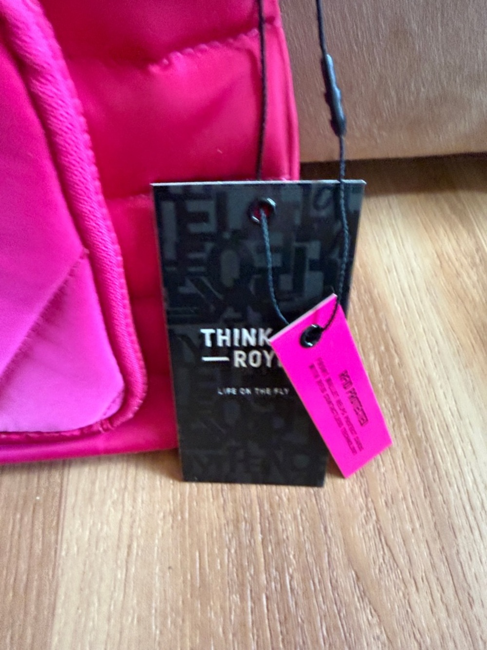 THINK ROYLN Bright Hot Pink Cosmetic Pouch